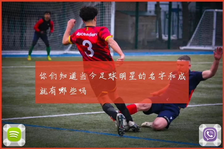 你们知道当今足球明星的名字和成就有哪些吗